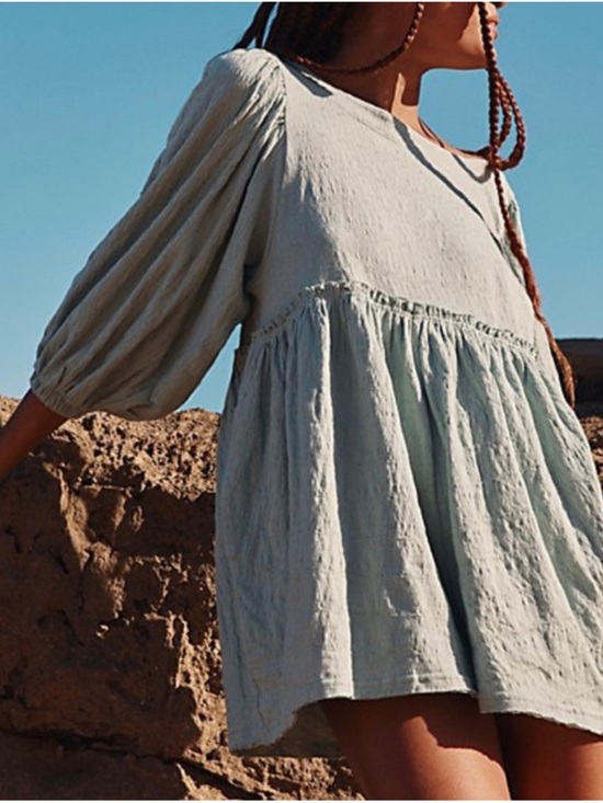 Free People Pants - Free People Beach Beyond Obsessed Romper Seaspray Size XL